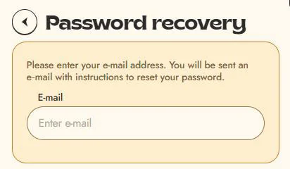 forgot password vinylcasino