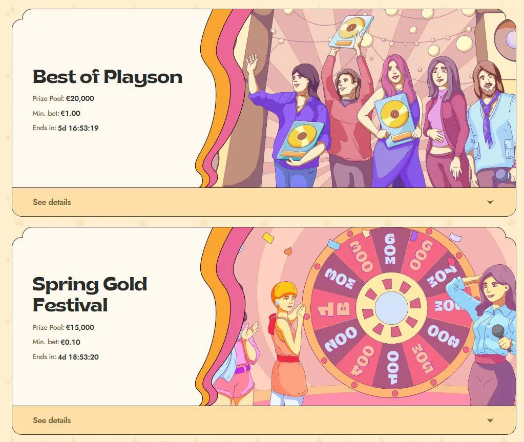 tournaments viny casino